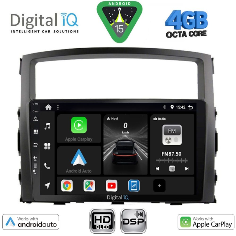 DIGITAL IQ BXF 6446_CPAA (9inc) MULTIMEDIA TABLET for MITSUBISHI PAJERO mod. 2006-2013