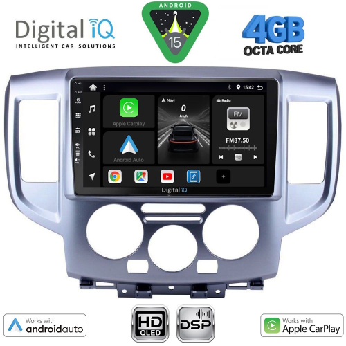 DIGITAL IQ BXF 6458SL_CPAA (9inc) MULTIMEDIA TABLET for NISSAN NV 200 mod. 2009&gt; (SILVER)