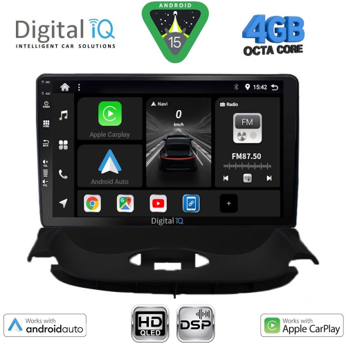 DIGITAL IQ BXF 6505_CPAA (9inc) MULTIMEDIA TABLET for PEUGEOT 206 mod. 1998-2006