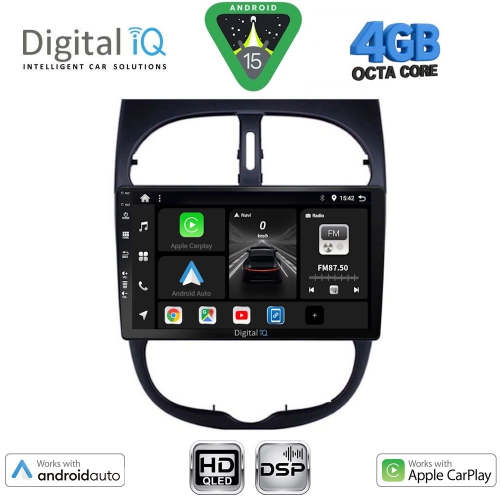 DIGITAL IQ BXF 6506_CPAA (9inc) MULTIMEDIA TABLET for PEUGEOT 206 mod. 1998-2006