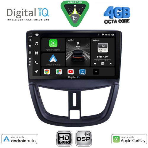 DIGITAL IQ BXF 6507_CPAA (9inc) MULTIMEDIA TABLET for PEUGEOT 207 mod. 2007&gt;