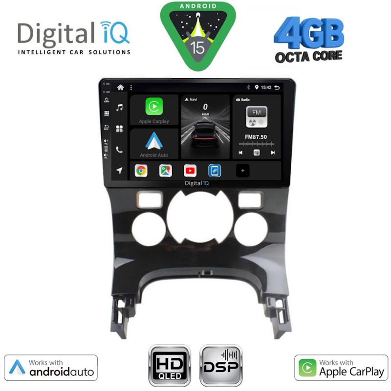 DIGITAL IQ BXF 6515_CPAA CLIMA (9inc) MULTIMEDIA TABLET for PEUGEOT 3008 mod. 2008-2016 με CLIMA