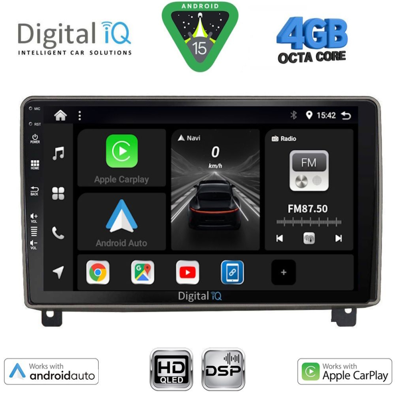 DIGITAL IQ BXF 6517_CPAA (9inc) MULTIMEDIA TABLET for PEUGEOT 407 mod. 2004-2011 DIGITAL IQ BXF 6517_CPAA (9inc) MULTIMEDIA TABLET for PEUGEOT 407 mod. 2004-2011