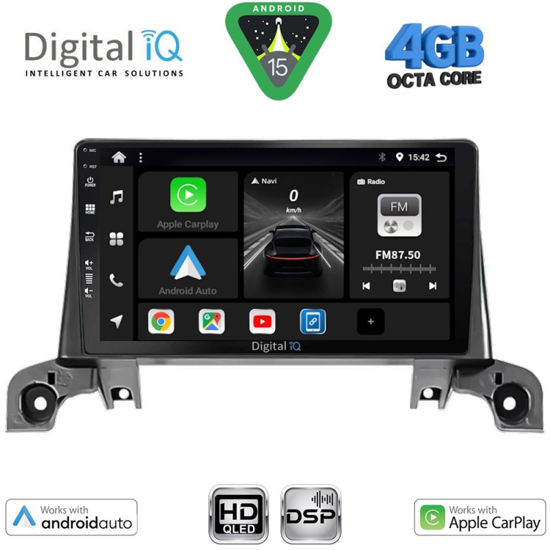 DIGITAL IQ BXF 6519_CPAA (9inc) MULTIMEDIA TABLET for PEUGEOT 3008 - 5008 mod. 2016> DIGITAL IQ BXF 6519_CPAA (9inc) MULTIMEDIA TABLET for PEUGEOT 3008 - 5008 mod. 2016>