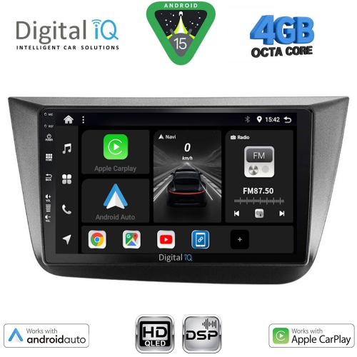 DIGITAL IQ BXF 6570_CPAA (9inc) MULTIMEDIA TABLET for SEAT ALTEA mod. 2004-2015