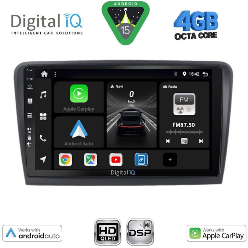 DIGITAL IQ BXF 6601_CPAA (9inc) MULTIMEDIA TABLET for SKODA RAPID  mod. 2012>