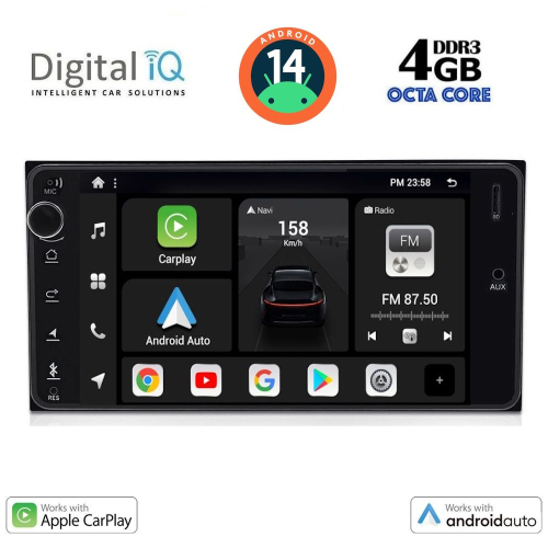DIGITAL IQ BXF 662_CPAA (7'' DECK) MULTIMEDIA SYSTEM for MULTIMEDIA for TOYOTA ALL (200mm)