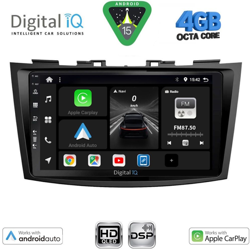 DIGITAL IQ BXF 6685_CPAA (9inc) MULTIMEDIA TABLET for SUZUKI SWIFT mod. 2011-2016 DIGITAL IQ BXF 6685_CPAA (9inc) MULTIMEDIA TABLET for SUZUKI SWIFT mod. 2011-2016