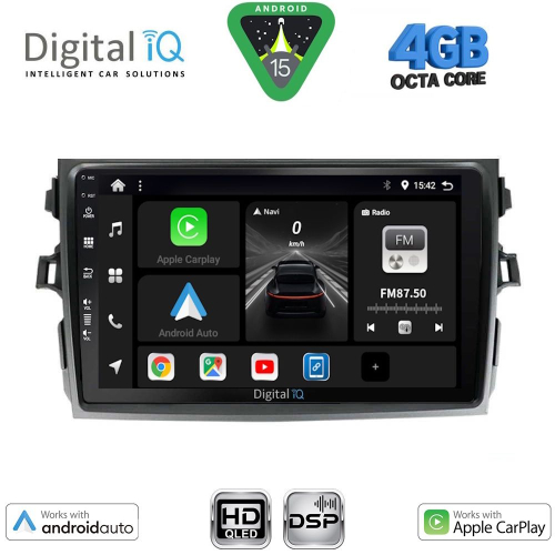 DIGITAL IQ BXF 6713_CPAA (9inc) MULTIMEDIA TABLET for TOYOTA COROLLA 4D mod. 2006-2012