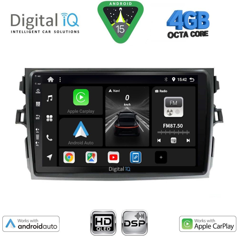 DIGITAL IQ BXF 6713_CPAA (9inc) MULTIMEDIA TABLET for TOYOTA COROLLA 4D mod. 2006-2012 DIGITAL IQ BXF 6713_CPAA (9inc) MULTIMEDIA TABLET for TOYOTA COROLLA 4D mod. 2006-2012