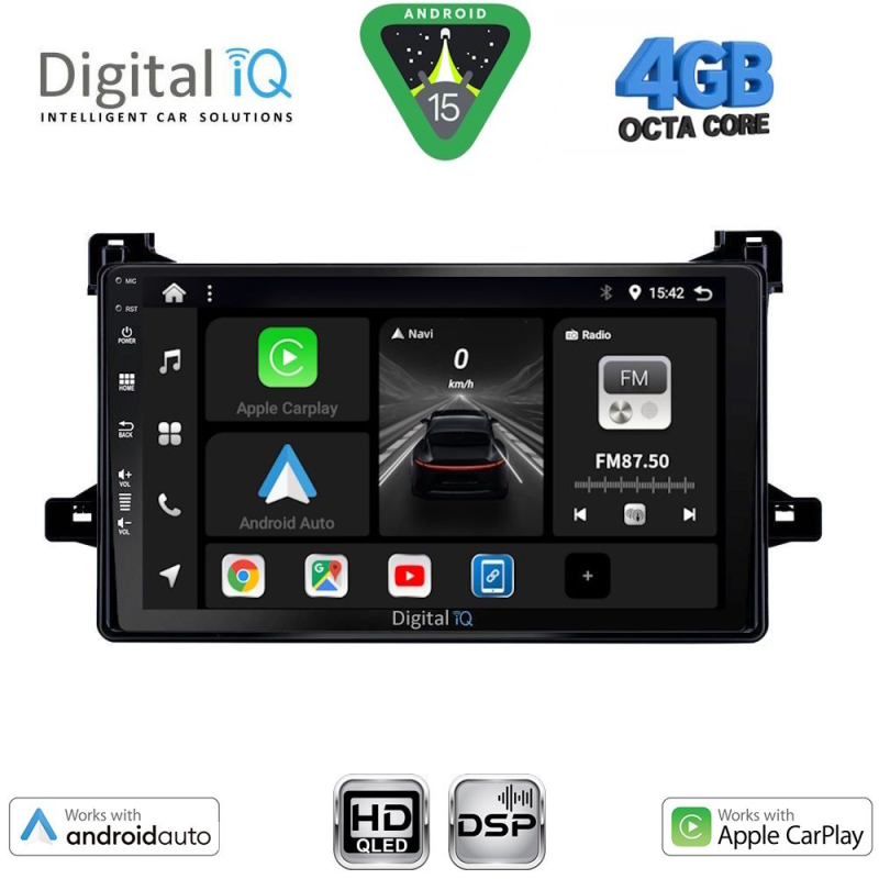DIGITAL IQ BXF 6727_CPAA (9inc) MULTIMEDIA TABLET for TOYOTA PRIUS mod. 2016-2020