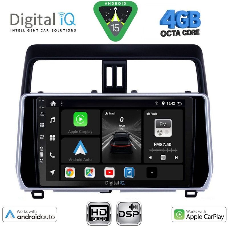 DIGITAL IQ BXF 16739_CPAA (10inc) MULTIMEDIA TABLET for TOYOTA LAND CRUISER mod. 2019-2023