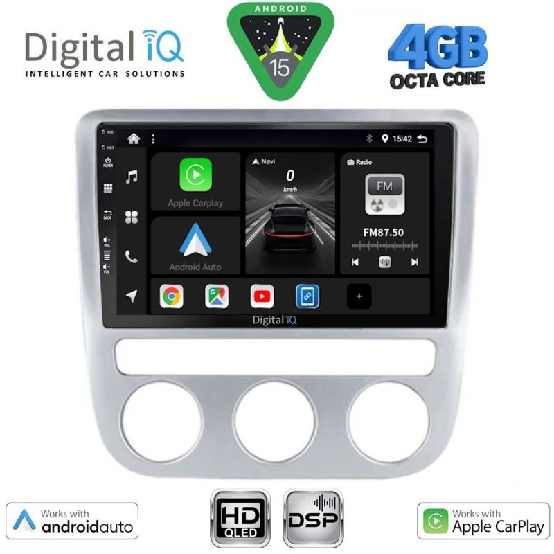 DIGITAL IQ BXF 6752_CPAA CLIMA (9inc) MULTIMEDIA TABLET for VW EOS mod. 2006> - SCIROCCO mod. 2008-2010