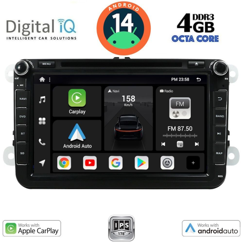 DIGITAL IQ BXF 679_CPAA (8" DVD) MULTIMEDIA SYSTEM for VW – SKODA – SEAT GROUP mod. 2004-2014 DIGITAL IQ BXF 679_CPAA (8" DVD) MULTIMEDIA SYSTEM for VW – SKODA – SEAT GROUP mod. 2004-2014