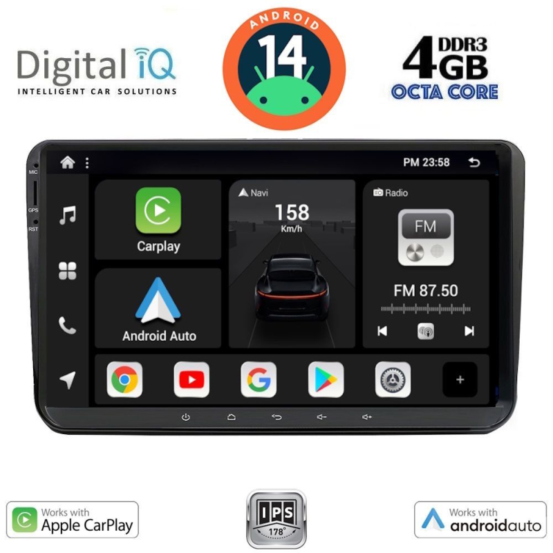 DIGITAL IQ BXF 689_CPAA (9" DECK) MULTIMEDIA SYSTEM for VW – SKODA – SEAT GROUP mod. 2004-2014 DIGITAL IQ BXF 689_CPAA (9" DECK) MULTIMEDIA SYSTEM for VW – SKODA – SEAT GROUP mod. 2004-2014
