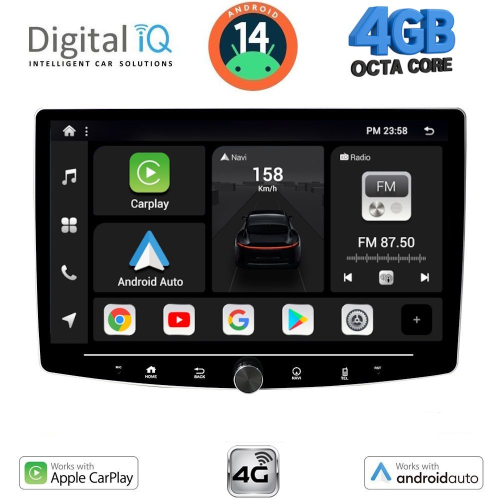 DIGITAL IQ BXF 6941_CPAA (10.1'' DIN) MULTIMEDIA TABLET 1DIN with 4G SIM