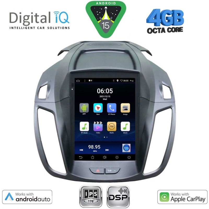 DIGITAL IQ BXF 6964_CPAA TESLA STYLE for FORD KUGA mod. 2013-2019