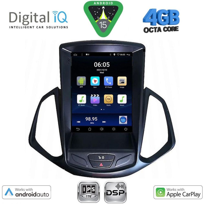 DIGITAL IQ BXF 6966_CPAA TESLA STYLE for FORD ECOSPORT mod. 2012-2018