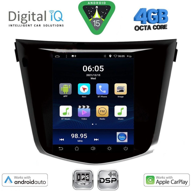 DIGITAL IQ BXF 6968_CPAA TESLA STYLE for NISSAN QASHQAI - XTRAIL mod. 2014-2021