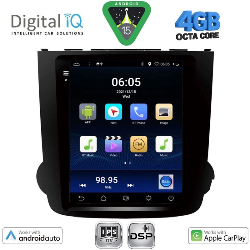DIGITAL IQ BXF 6977_CPAA TESLA STYLE for HONDA CRV mod. 2007-2012