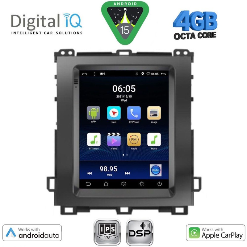 DIGITAL IQ BXF 6982_CPAA TESLA STYLE for TOYOTA LANDCRUISER mod. 2003-2009