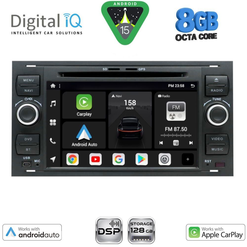 DIGITAL IQ BXF 702_CPAA (7'' DECK) MULTIMEDIA SYSTEM for FORD mod. 2004-2008 DIGITAL IQ BXF 702_CPAA (7'' DECK) MULTIMEDIA SYSTEM for FORD mod. 2004-2008