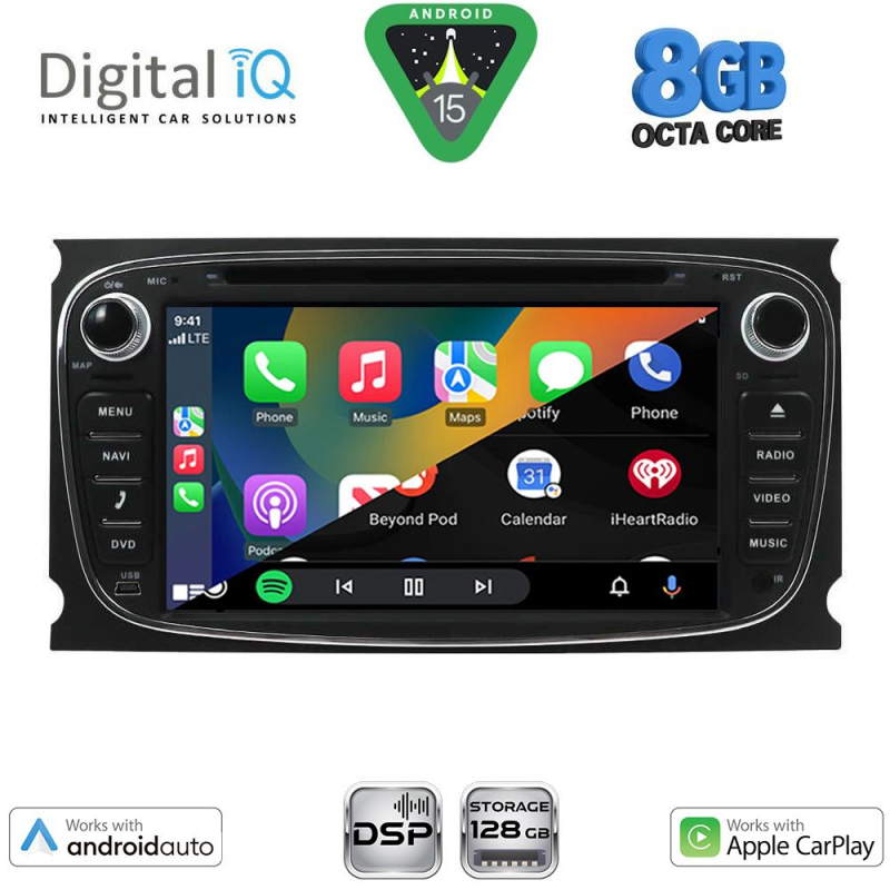 DIGITAL IQ BXF 703B_CPAA (7'' DECK) MULTIMEDIA SYSTEM for FORD mod. 2007-2011 DIGITAL IQ BXF 703B_CPAA (7'' DECK) MULTIMEDIA SYSTEM for FORD mod. 2007-2011