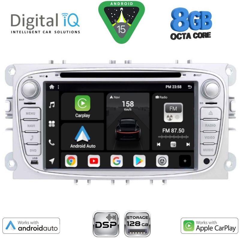 DIGITAL IQ BXF 703S_CPAA (7'' DECK) MULTIMEDIA SYSTEM for FORD mod. 2007-2011