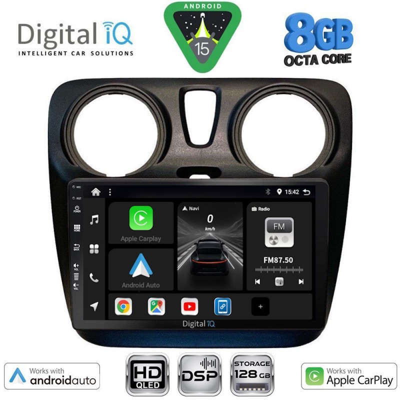 DIGITAL IQ BXF 7112_CPAA (9inc) MULTIMEDIA TABLET for DACIA DOKKER mod. 2012-2022