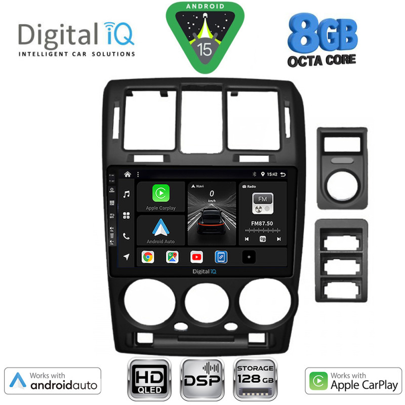DIGITAL IQ BXF 7222BL_CPAA (9inc) MULTIMEDIA TABLET for HYUNDAI GETZ mod. 2002-2011 (BLACK)