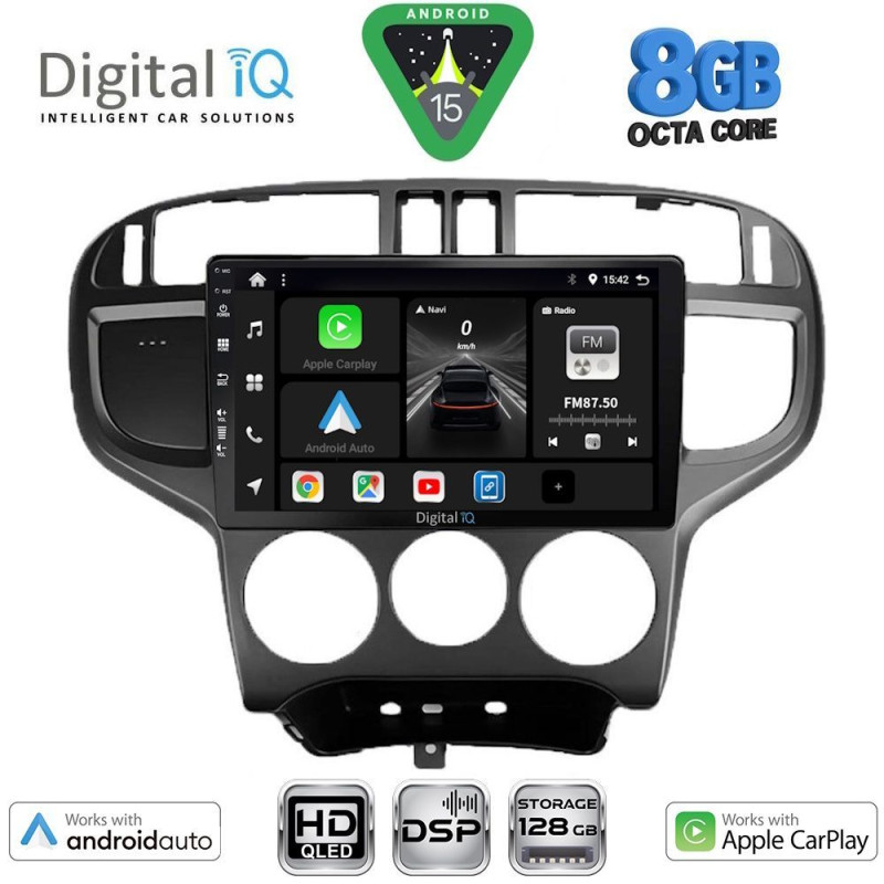 DIGITAL IQ BXF 7240_CPAA (9inc) MULTIMEDIA TABLET for HYUNDAI MATRIX mod. 2001-2010