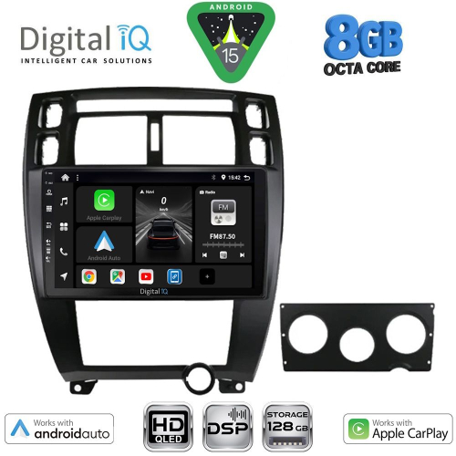 DIGITAL IQ BXF 7241BL_CPAA (10inc) MULTIMEDIA TABLET for HYUNDAI TUCSON mod. 2004-2010 (BLACK)