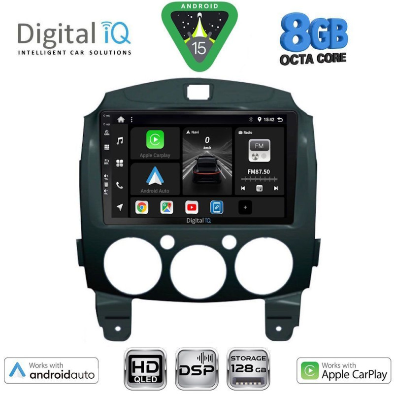 DIGITAL IQ BXF 7361_CPAA (9inc) MULTIMEDIA TABLET for MAZDA 2 mod. 2007-2014