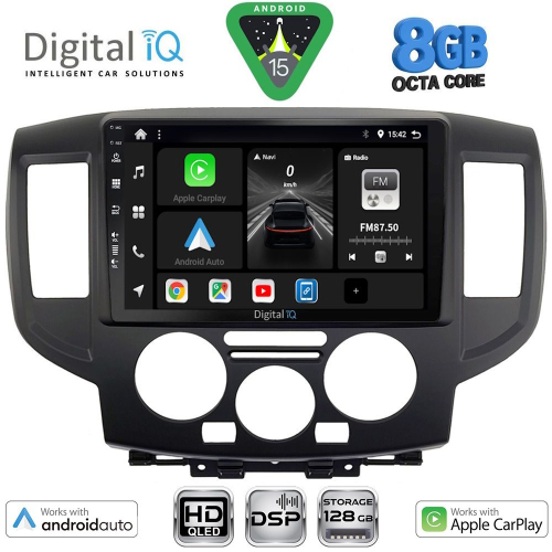 DIGITAL IQ BXF 7458BL_CPAA (9inc) MULTIMEDIA TABLET for NISSAN NV 200 mod. 2009&gt; (BLACK)