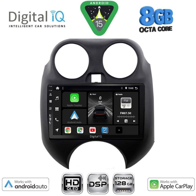 DIGITAL IQ BXF 7459_CPAA (9inc) MULTIMEDIA TABLET for NISSAN MICRA mod. 2010-2014
