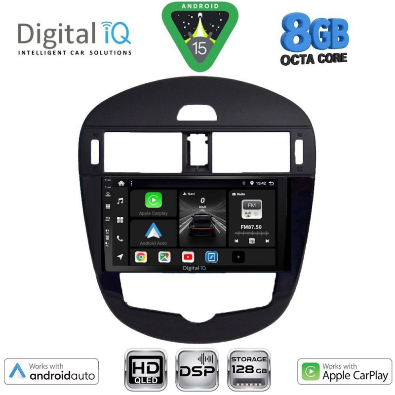 DIGITAL IQ BXF 7470_CPAA CLIMA (9inc) MULTIMEDIA TABLET for NISSAN PULSAR mod. 2014-2020