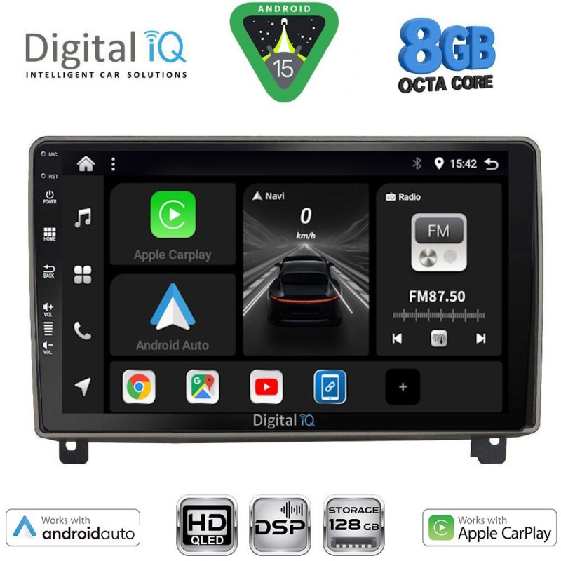 DIGITAL IQ BXF 7517_CPAA (9inc) MULTIMEDIA TABLET for PEUGEOT 407 mod. 2004-2011