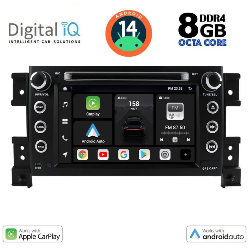 DIGITAL IQ BXF 753_CPAA (7" DVD) MULTIMEDIA SYSTEM for SUZUKI GRAND VITARA mod. 2005-2015 DIGITAL IQ BXF 753_CPAA (7" DVD) MULTIMEDIA SYSTEM for SUZUKI GRAND VITARA mod. 2005-2015