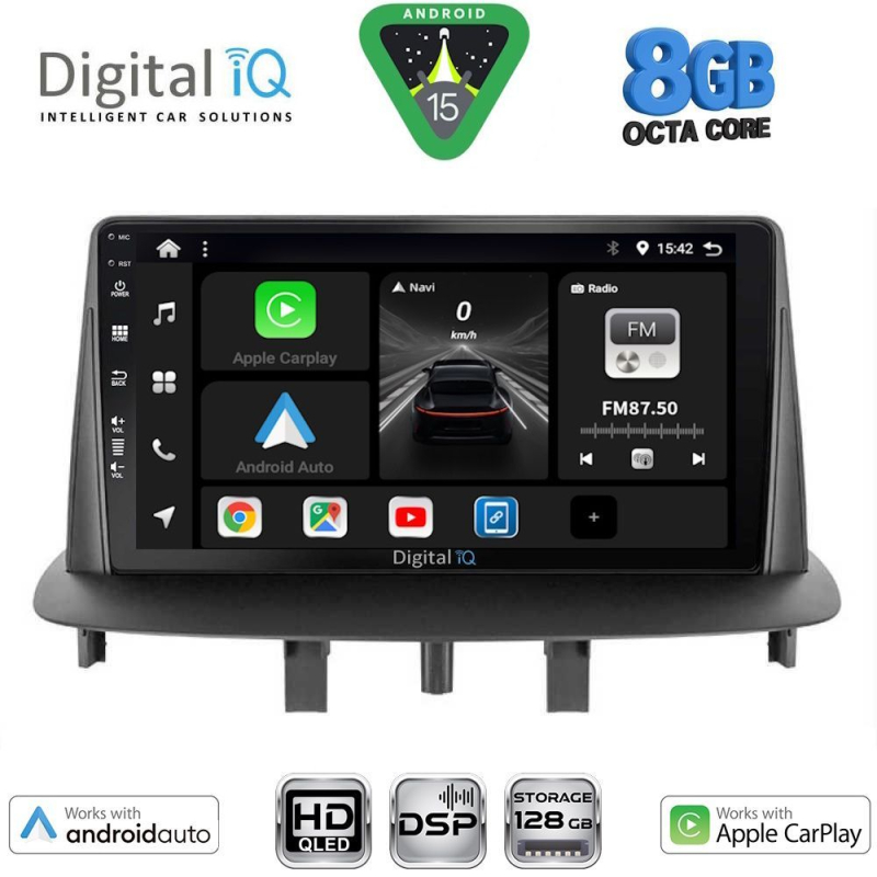 DIGITAL IQ BXF 7556_CPAA (9inc) MULTIMEDIA TABLET for RENAULT MEGANE 3 mod. 2009-2016 DIGITAL IQ BXF 7556_CPAA (9inc) MULTIMEDIA TABLET for RENAULT MEGANE 3 mod. 2009-2016