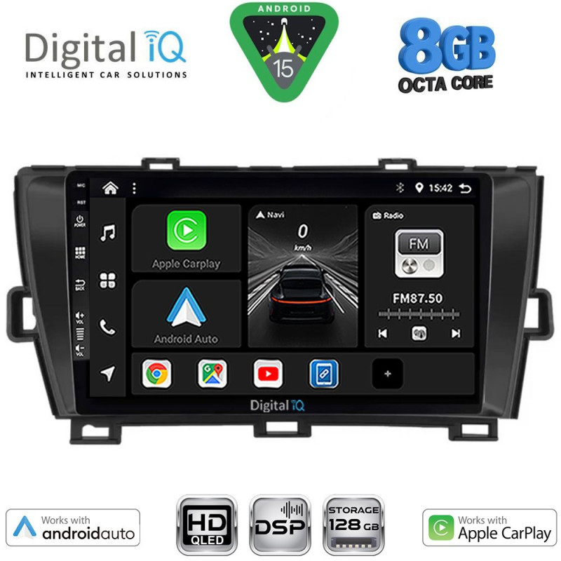 DIGITAL IQ BXF 7726BL_CPAA (9inc) MULTIMEDIA TABLET for TOYOTA PRIUS mod. 2009-2015 (BLACK)