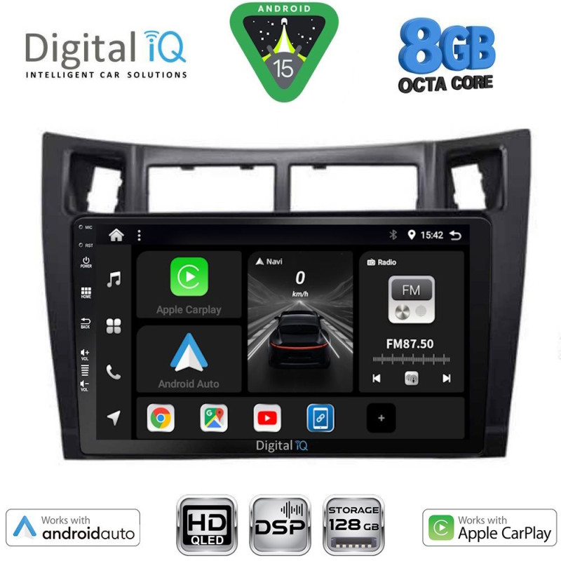DIGITAL IQ BXF 7736BL_CPAA (9inc) MULTIMEDIA TABLET for TOYOTA YARIS mod. 2006-2011 (BLACK)