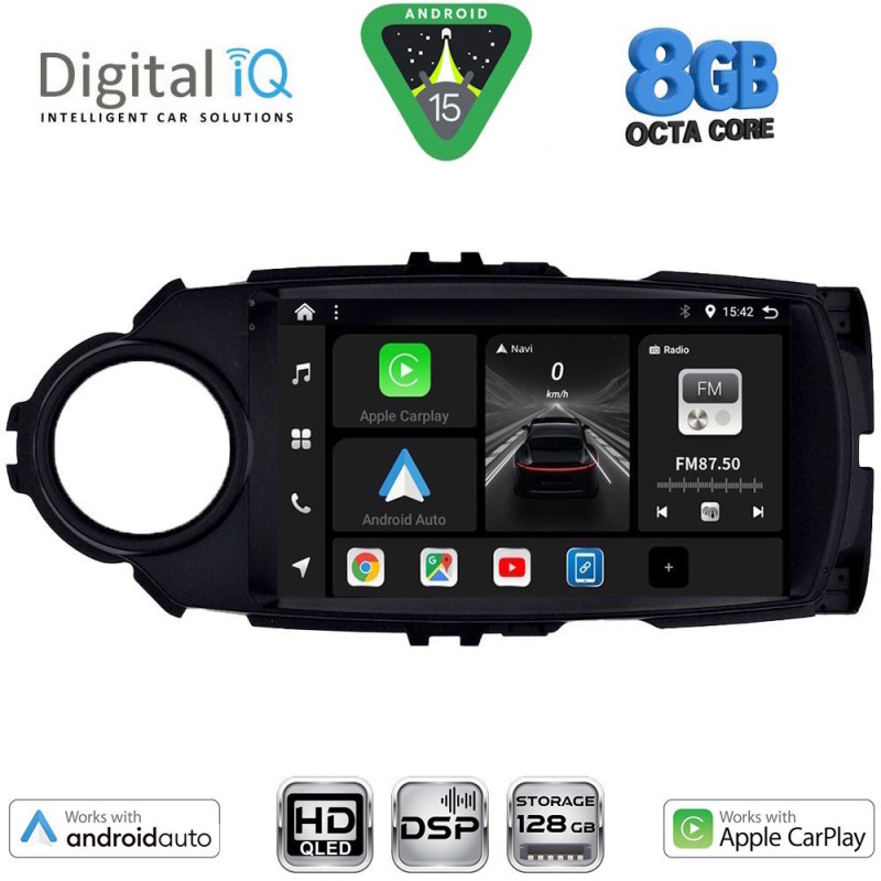 DIGITAL IQ BXF 7737FL_CPAA (9inc) MULTIMEDIA TABLET for TOYOTA YARIS mod. 2015-2020