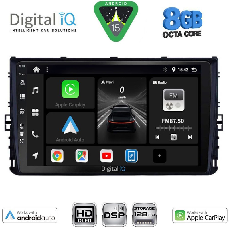 DIGITAL IQ BXF 7758_CPAA (9inc) MULTIMEDIA TABLET for VW POLO – TROC – TCROSS mod. 2017-2026