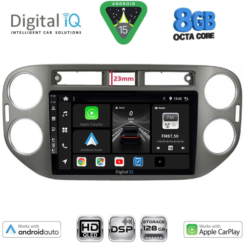 DIGITAL IQ BXF 7760GR_CPAA (9inc) MULTIMEDIA TABLET for VW TIGUAN mod. 2011-2016 (GREY)