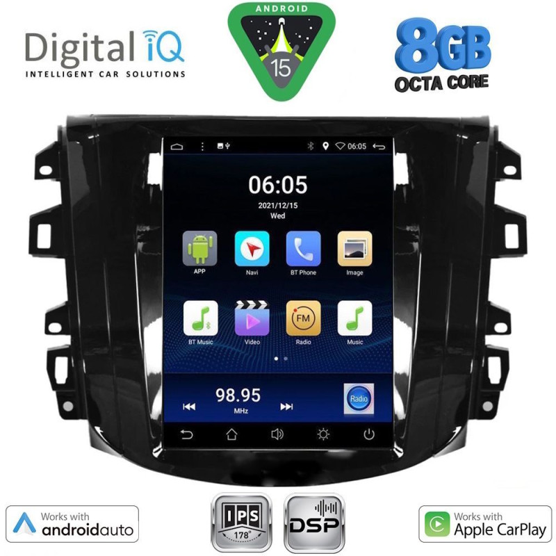 DIGITAL IQ BXF 7856_CPAA TESLA STYLE for NISSAN NAVARA mod. 2016-2025