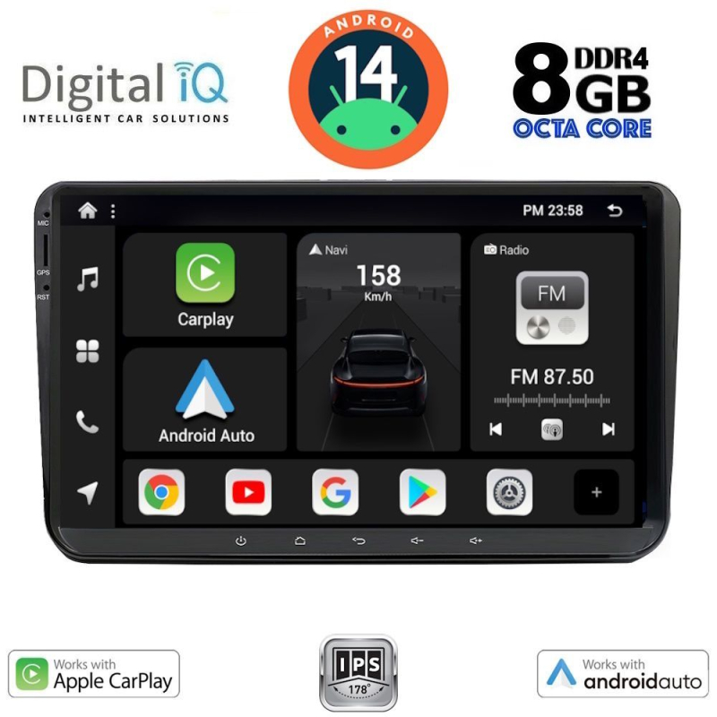 DIGITAL IQ BXF 789_CPAA (9" DECK) MULTIMEDIA SYSTEM for VW – SKODA – SEAT GROUP mod. 2004-2014 DIGITAL IQ BXF 789_CPAA (9" DECK) MULTIMEDIA SYSTEM for VW – SKODA – SEAT GROUP mod. 2004-2014