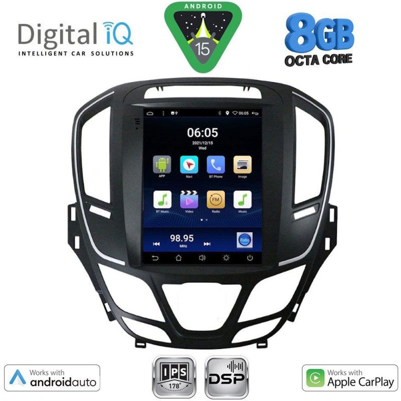 DIGITAL IQ BXF 7915_CPAA TESLA STYLE for OPEL INSIGNIA II mod. 2014-2017