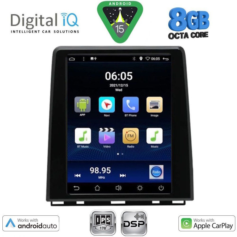DIGITAL IQ BXF 7947_CPAA (LOW VERSION) TESLA STYLE for RENAULT CLIO - CAPTUR mod. 2019-2026