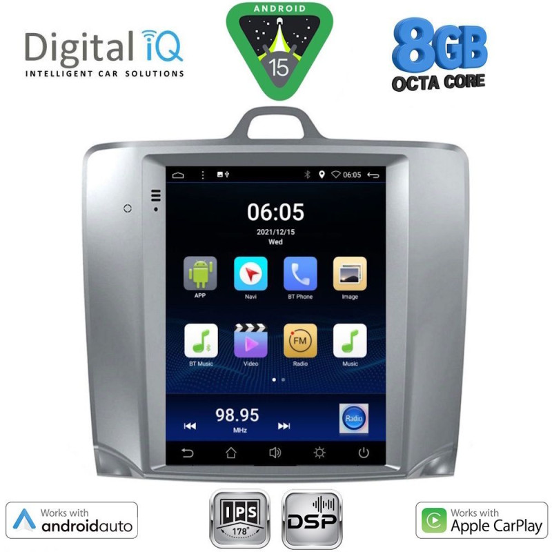 DIGITAL IQ BXF 7956_CPAA TESLA STYLE for FORD FOCUS mod. 2004-2011