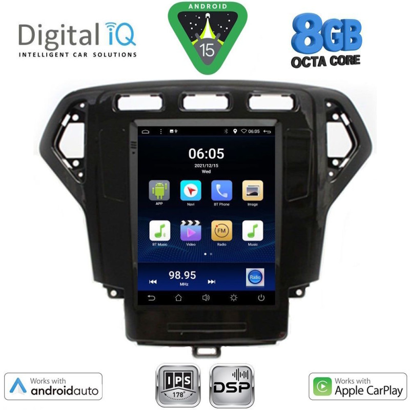 DIGITAL IQ BXF 7957_CPAA TESLA STYLE for FORD MONDEO mod. 2007-2010